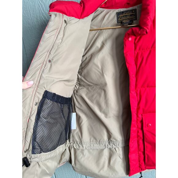 Vintage Eddie Bauer Goose Down Vest – Men’s XL – Made in USA – Red Puffer - Picture 5 of 6